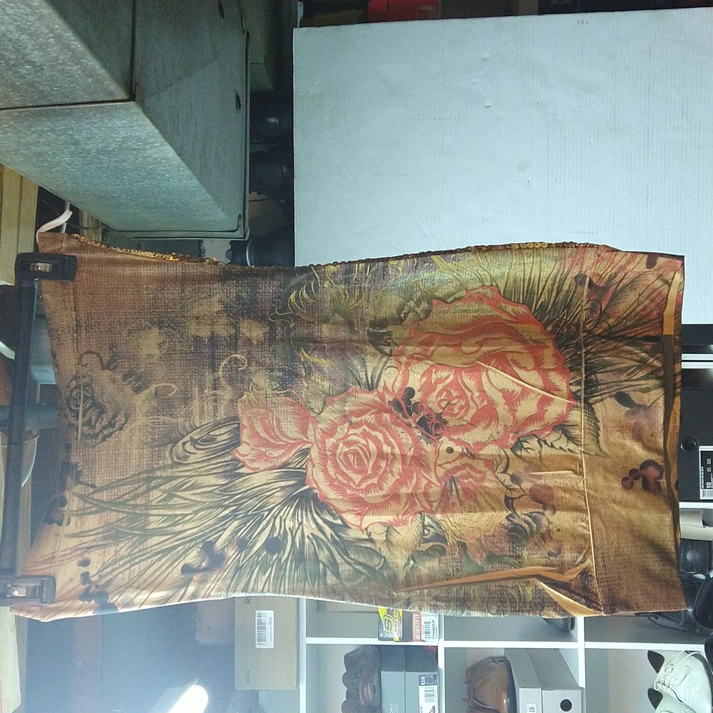 Sequin Strapless Dress Size Large Multicolor - image 1